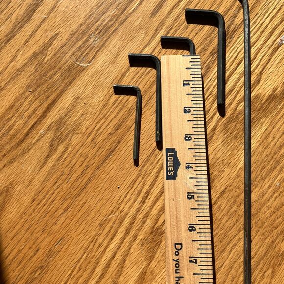 Hex Key Lot of 5 Long Arm Hex Key Allen - Picture 6 of 7